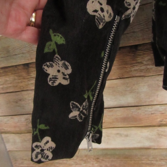 Charcoal Gray Soft Ribbed Asymmetrical Motto Jacket  S/M - Picture 8 of 16